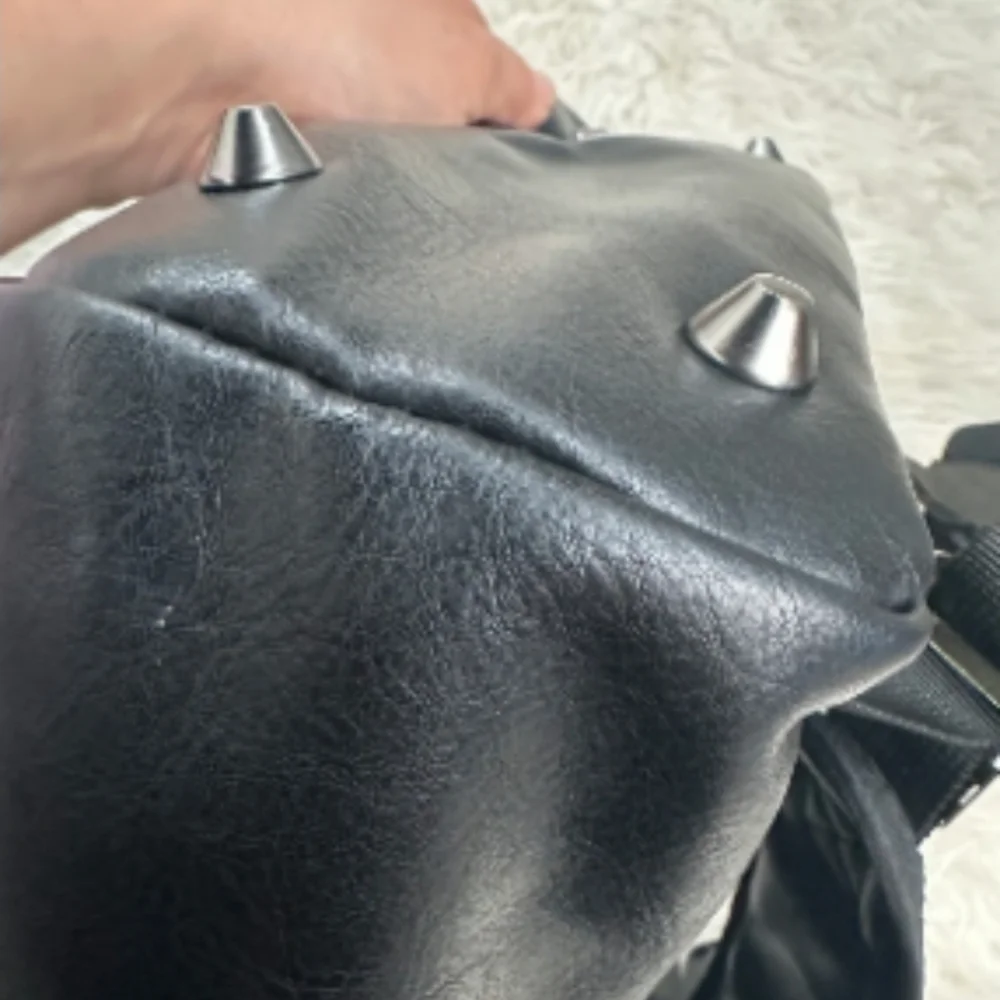Versace Black Backpack with Gold Accents - Picture 7 of 11